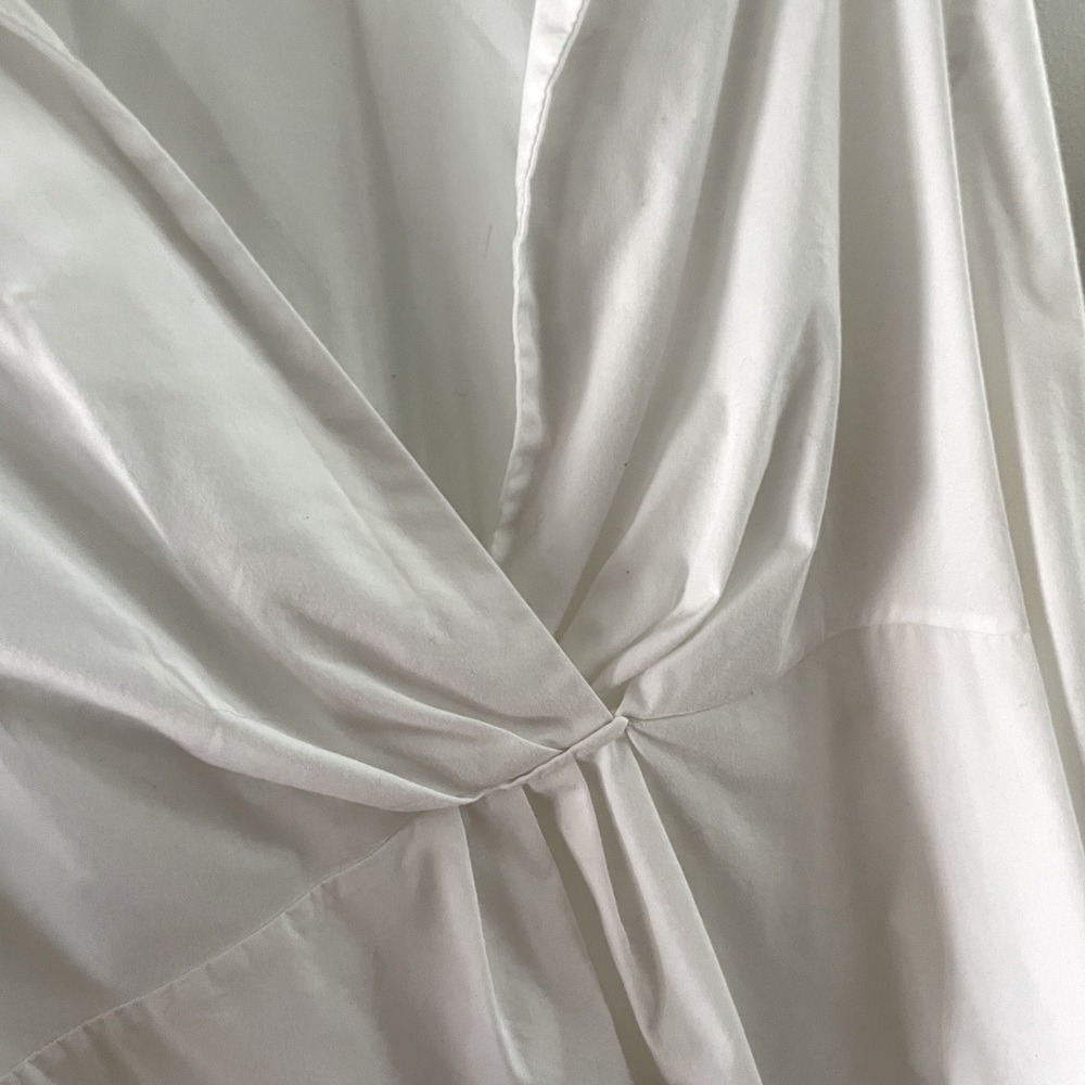 Motherhood Maternity Blouse White Tunic Shirt XL - Picture 4 of 4